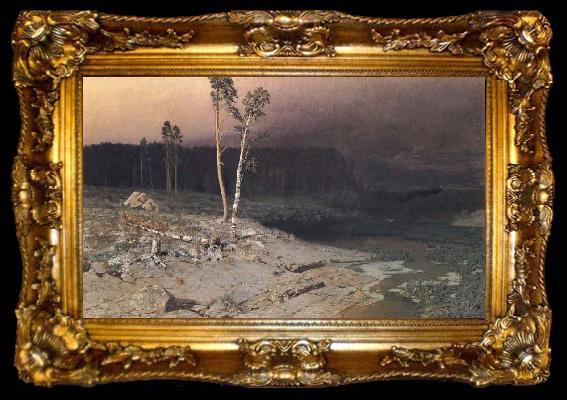 framed  Arkhip Ivanovich Kuindzhi Landscape, ta009-2
